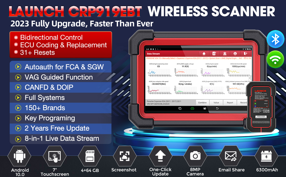 LAUNCH X431 CRP919EBT Wireless Scanner